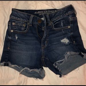 American Eagle jean shorts high rise size 2